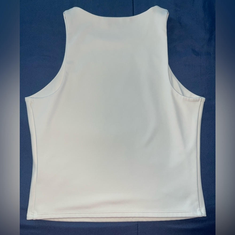 $ FIRM - LIKE NEW Express Body Contour Tank - Cream - Sz Medium - Picture 2 of 8